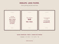 Three matching MIDlife Rewritten burgundy and cream printable quote designs